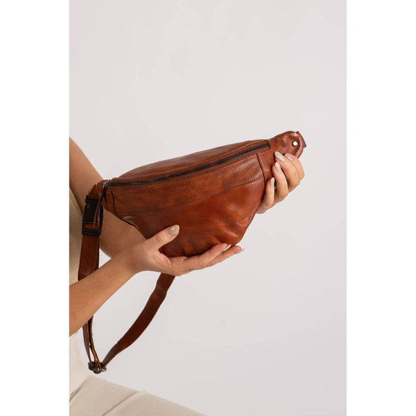 Womens Leather Bum Bag - Lina GWLB