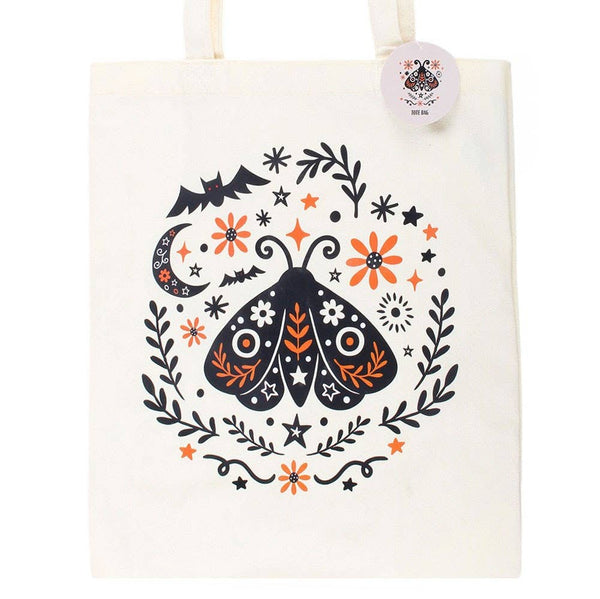 Folk Moth Tote Bag FTB