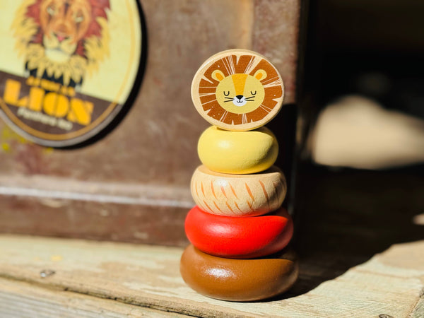 Wooden Mini Safari Animal Stacking Toy assorted WSA