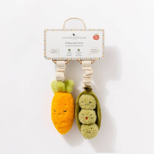 2 Pack Mini Market Brunch Stroller Toys - Carrot & Green Peas SCP