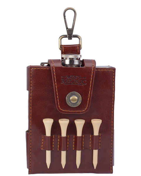 Men's Republic Golfers Luxury Hip Flask Set GHF