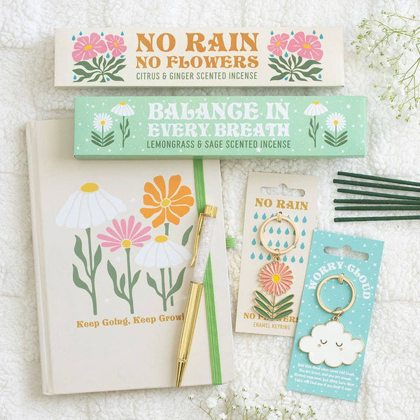 Keep Going, Keep Growing Notebook with Rose Quartz Pen KGN