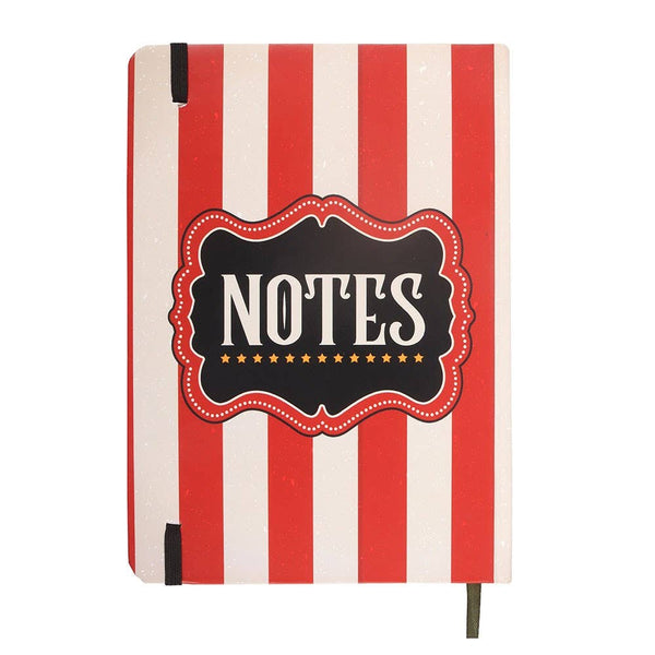 Red Circus Stripe A5 Notebook CNB