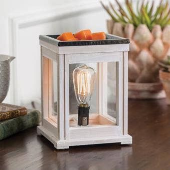 Weathered White Edison Bulb Illumination Warmer HCW 💚
