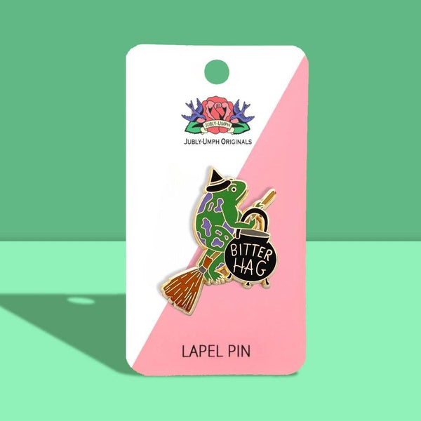 Bitter Hag Lapel Pin 💚