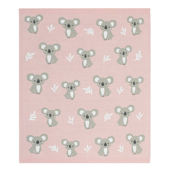 Australiana Baby Blanket - Koala/Blush BBK
