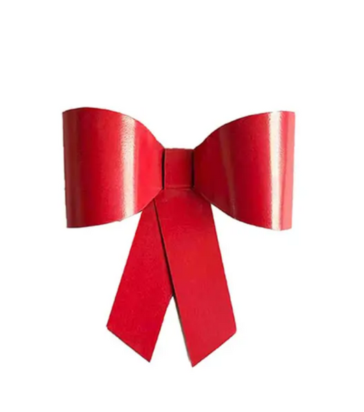 Pot Sitter - Red Metal Bow RMB