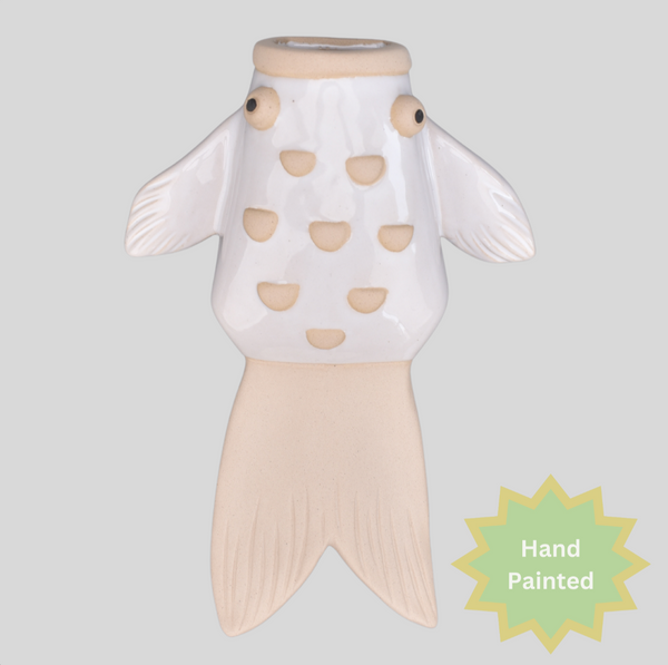 Wall Vase - Hand Painted Fish WVF