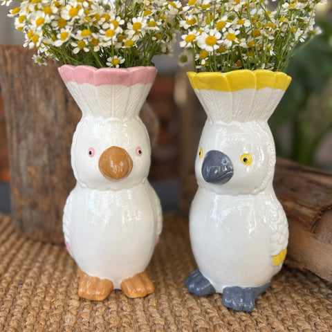 Jug/Vase- Cockatoo assorted colours JVC