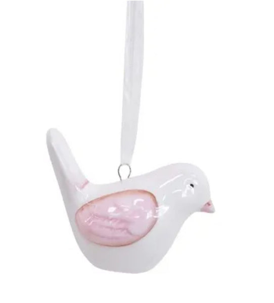 Decoration - ceramic bird assorted colours DCB