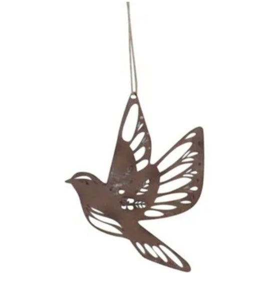 Decoration - Metal Bird Assorted Colours MBP