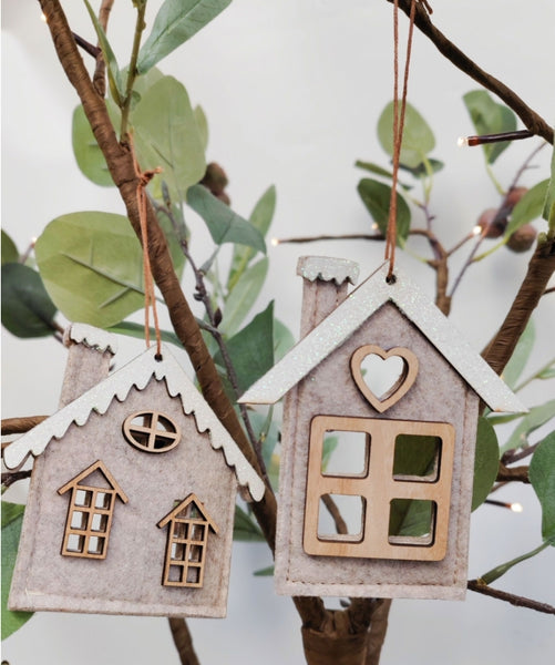 Decoration - Felt House assorted DFH
