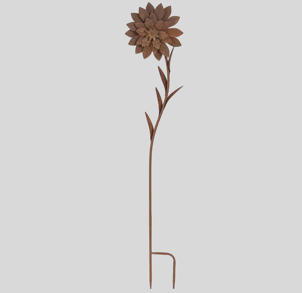 Large Rust Metal Flowers LRMF