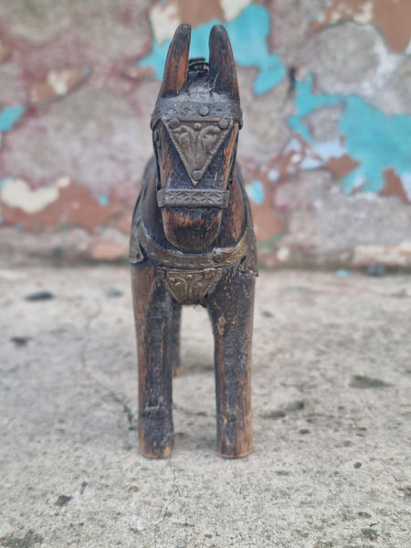 Vintage Horse with Brass and Copper Detail HCB