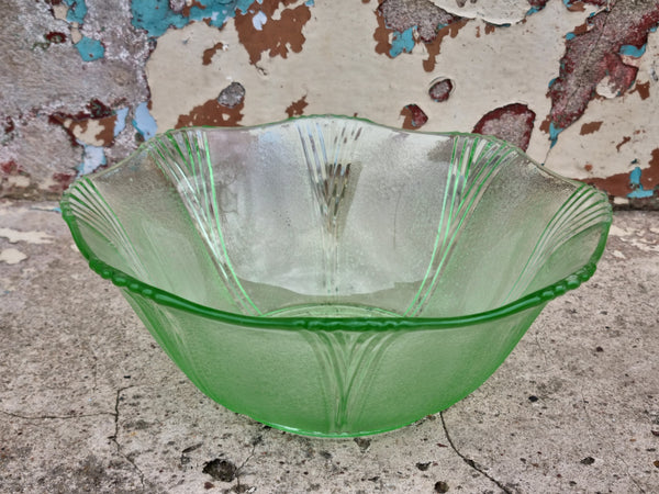 Green Glass Decorative Bowl MSGB