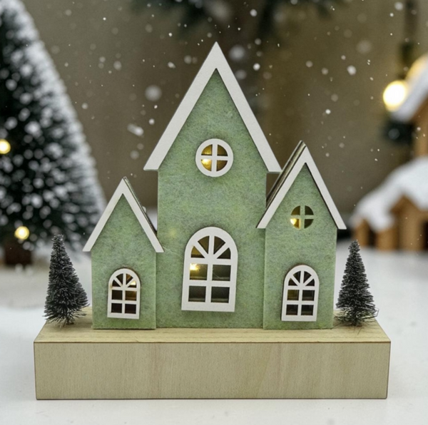 Tealight Town - Wooden & Felt LED