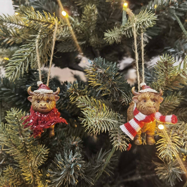 Decoration - Highland Cow assorted DFH