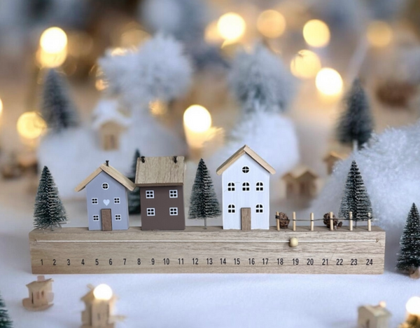 Tealight Town - Wooden Advent Calendar