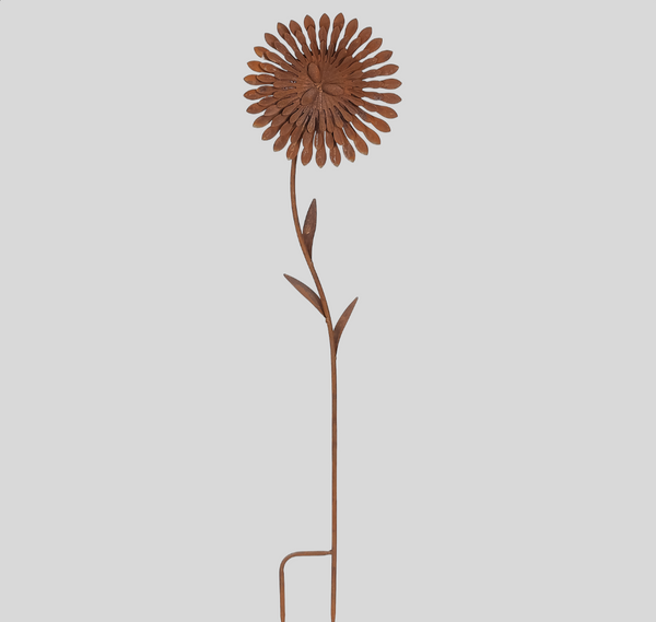 Large Rust Metal Flowers LRMF
