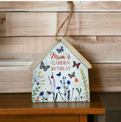 Mum's Garden Retreat Hanging Sign MGR