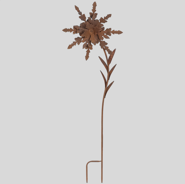 Large Rust Metal Flowers LRMF
