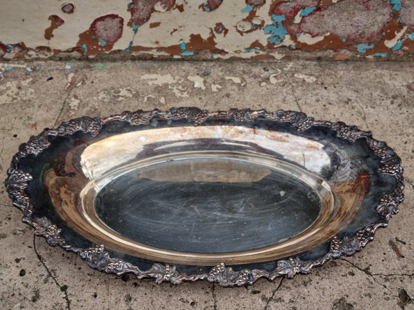 Vintage Silverplate Ornate Dish MSOD