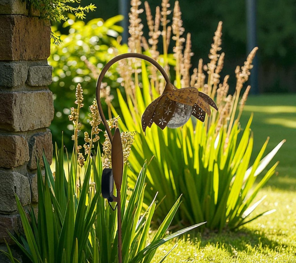 Solar Garden Stake - Single Rust SGR