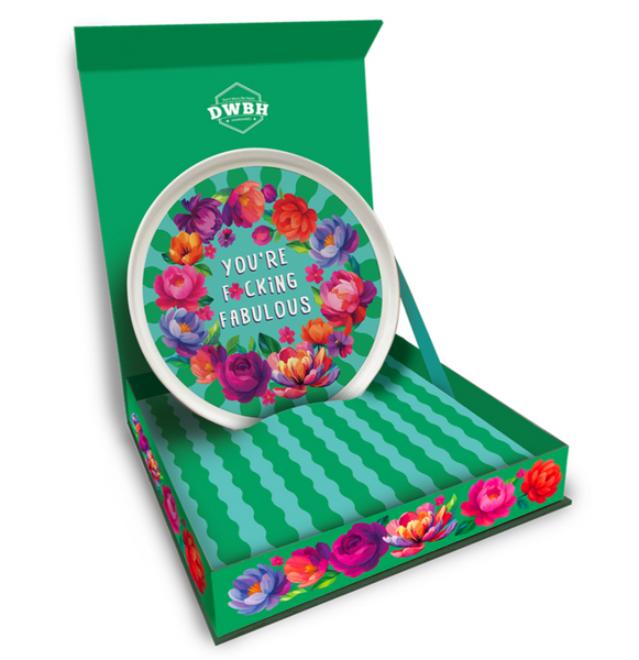 The Lil' Graze Plate 'You're Fucking Fabulous' 21 cm plate Gift Boxed LGP
