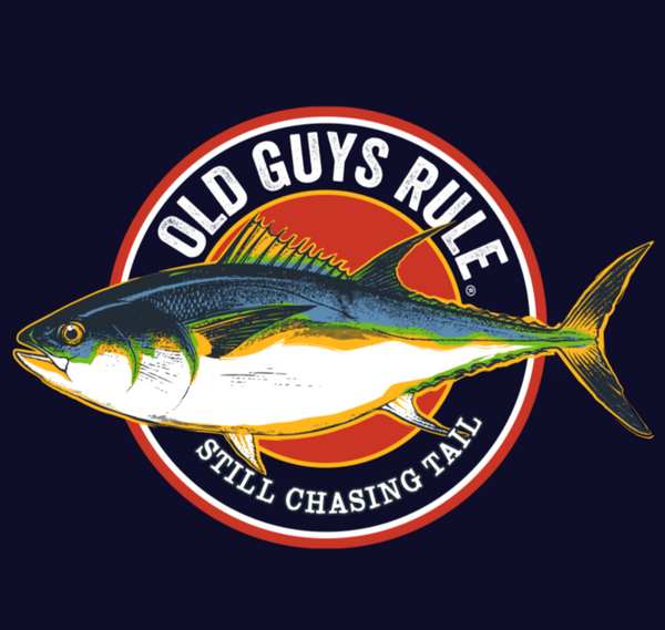 Old Guys Rule TShirt - Still Chasing Tail NAVY SCT 💚