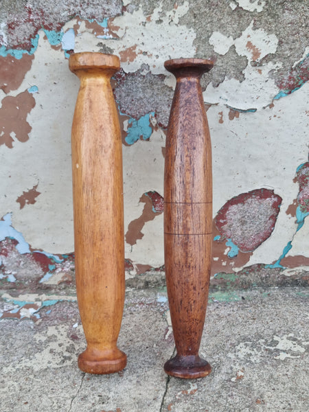 Vintage Wooden Shopping Bag Handles WBC