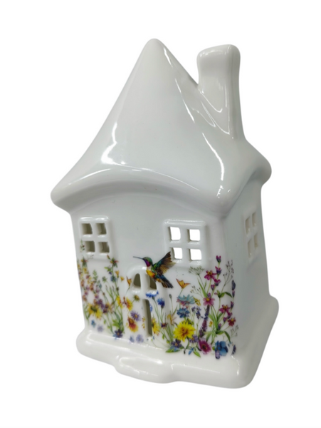Ceramic Hummingbird Tealight House CHT