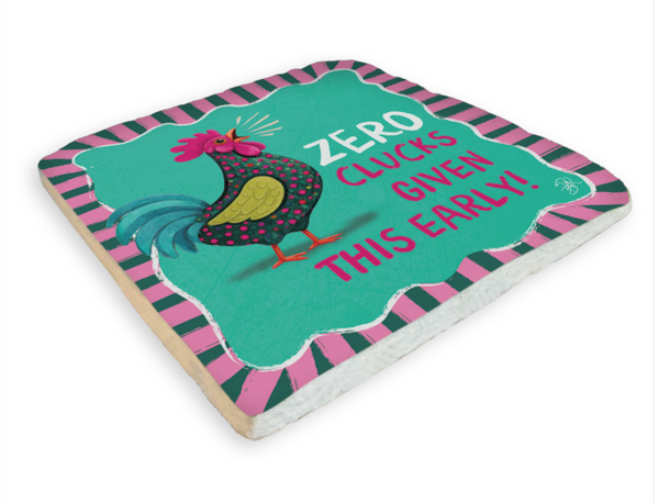 Coasters Set of 4 Coaster Roosters CCR