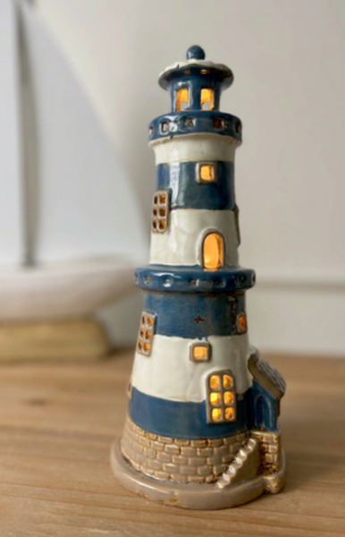Tealight Town - The blue light house