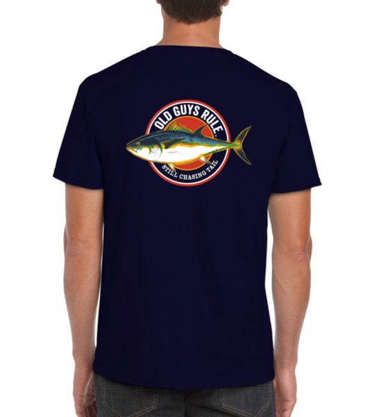 Old Guys Rule TShirt - Still Chasing Tail NAVY SCT 💚