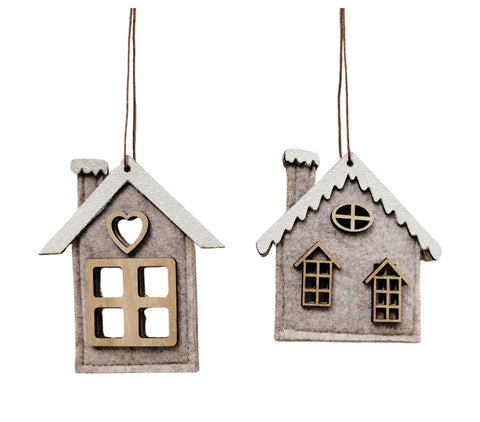 Decoration - Felt House assorted DFH