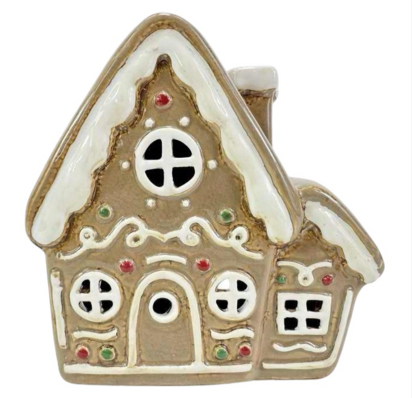 Tealight Town - Ceramic Xmas  Gingerbread House Double