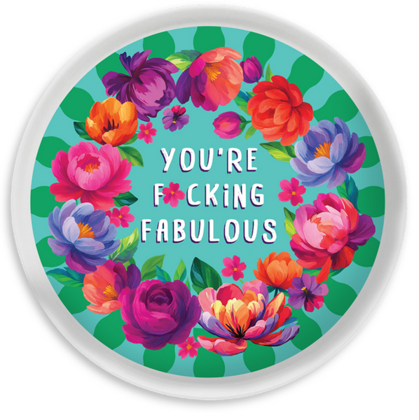 The Lil' Graze Plate 'You're Fucking Fabulous' 21 cm plate Gift Boxed LGP