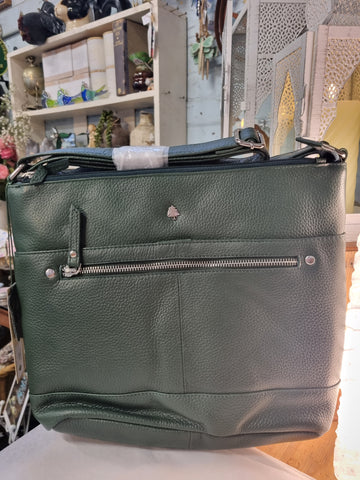 Greenwood Leather - Evergreen Crossbody Leather Bag – Soft Pebbled Leather GLG