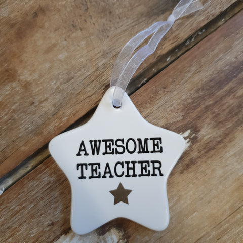 Ceramic tag  - Awesome Teacher ATTW +