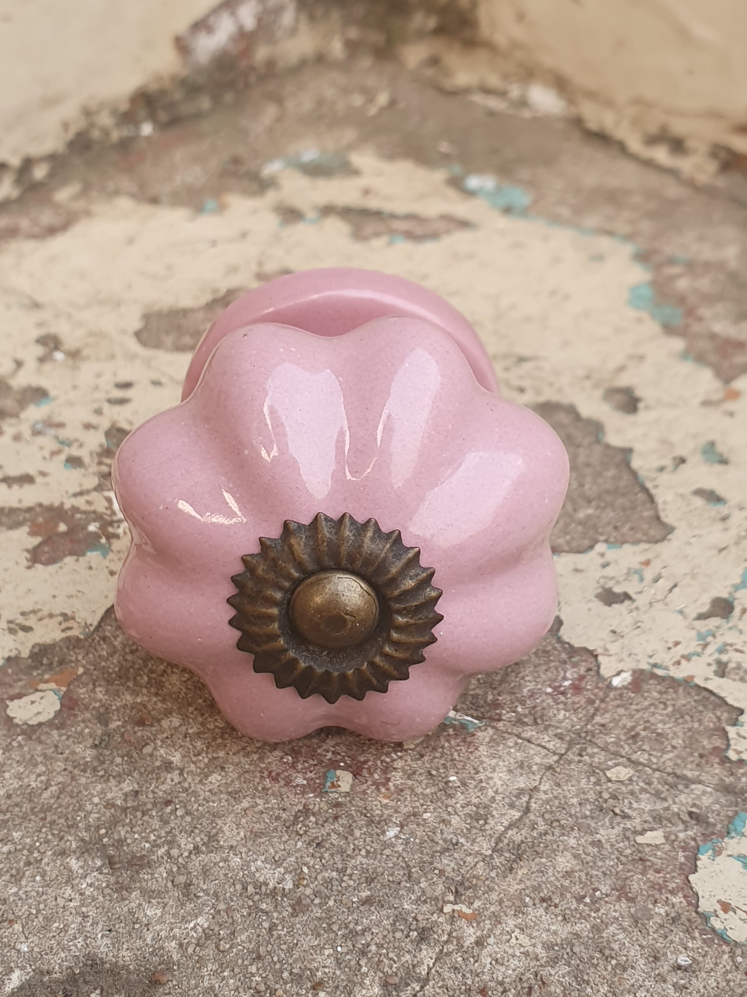 Knob - pink ceramic  ♡