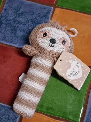 Knitted Squeaker Sloth SSB ○