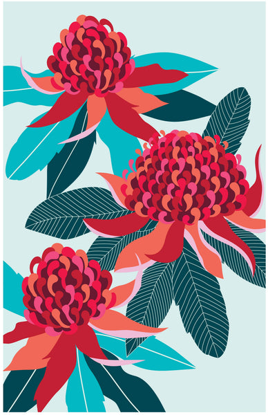 Tea Towel - Waratah TTW .