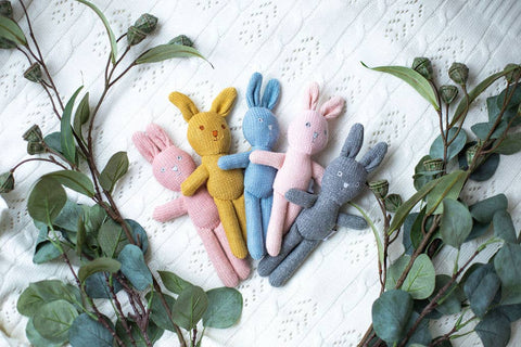 Bunny Knitted Rattles