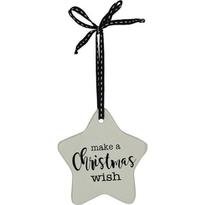 Ceramic tag  - christmas wish CCW