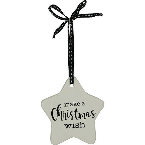 Ceramic tag  - christmas wish CCW