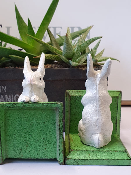 Cast iron Bookends - Rabbit BERB