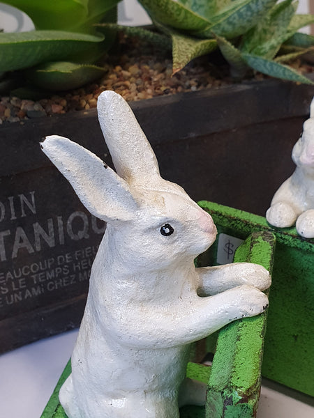 Cast iron Bookends - Rabbit BERB