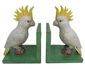 Cast iron Bookends - Cockatoo BECT