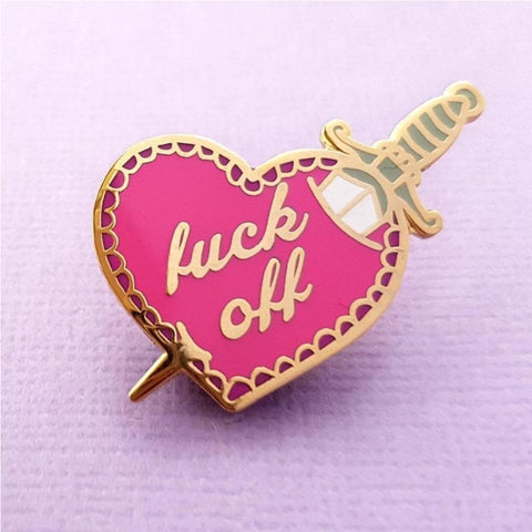 Jubly-Umph Lapel Pin - F off Heart JFH ...