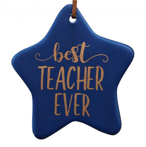 Ceramic tag - best teacher ever CTBTE +